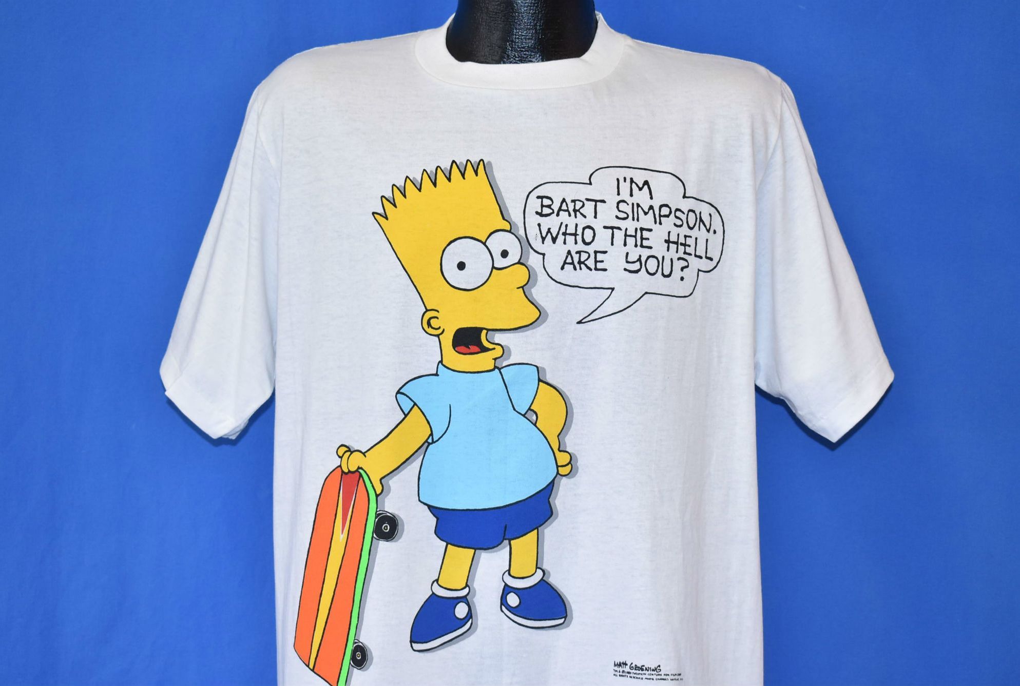 A vintage Bart Simpson t-shirt from the 1990s