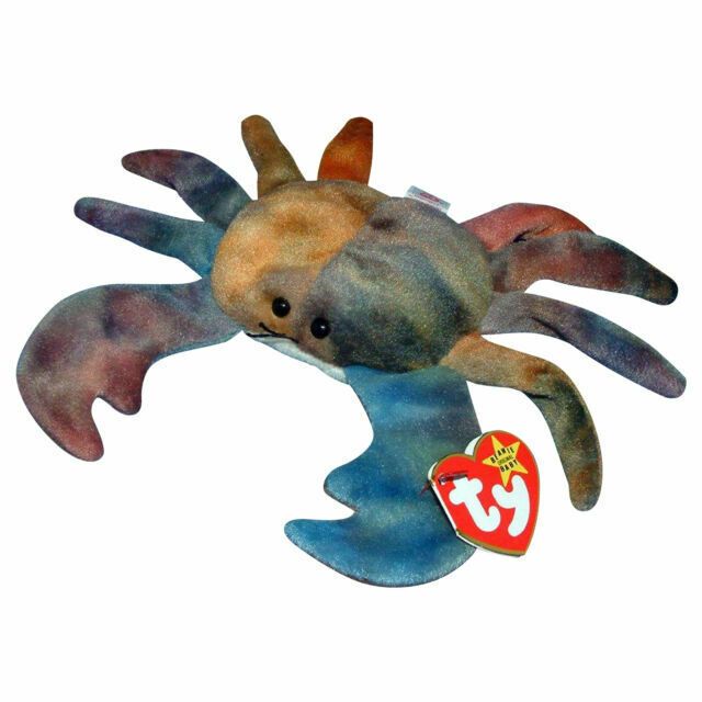 Ty Beanie Babies "Claude" crab plush