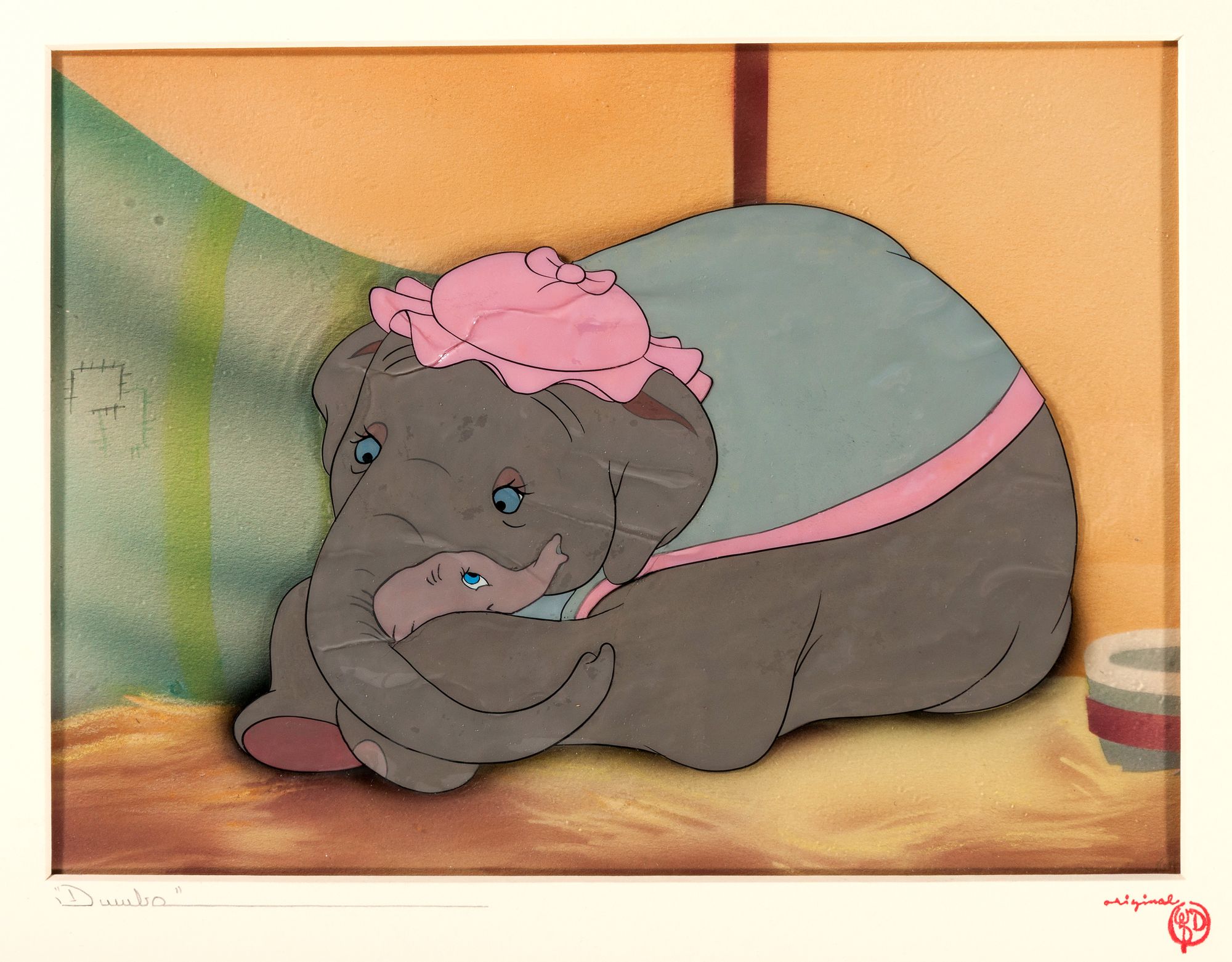 Dumbo production film cel