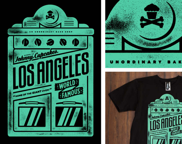 Johnny Cupcakes Los Angeles "LA Oven" t-shirt