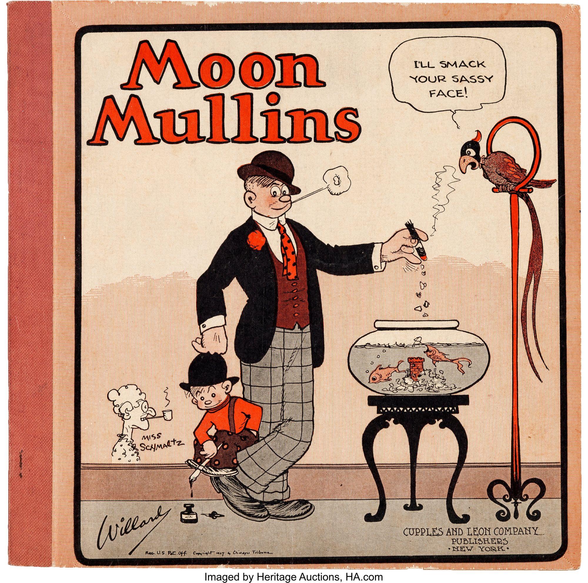 Moon Mullins board game packaging