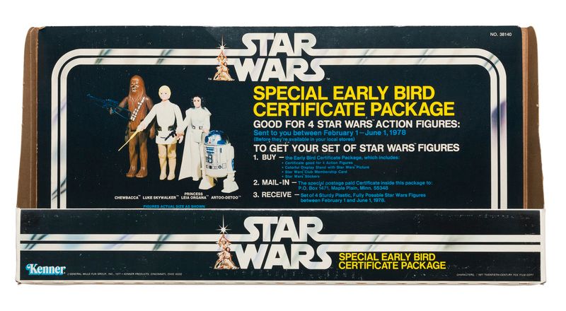 Kenner Star Wars Special Early Bird Certificate Package store display