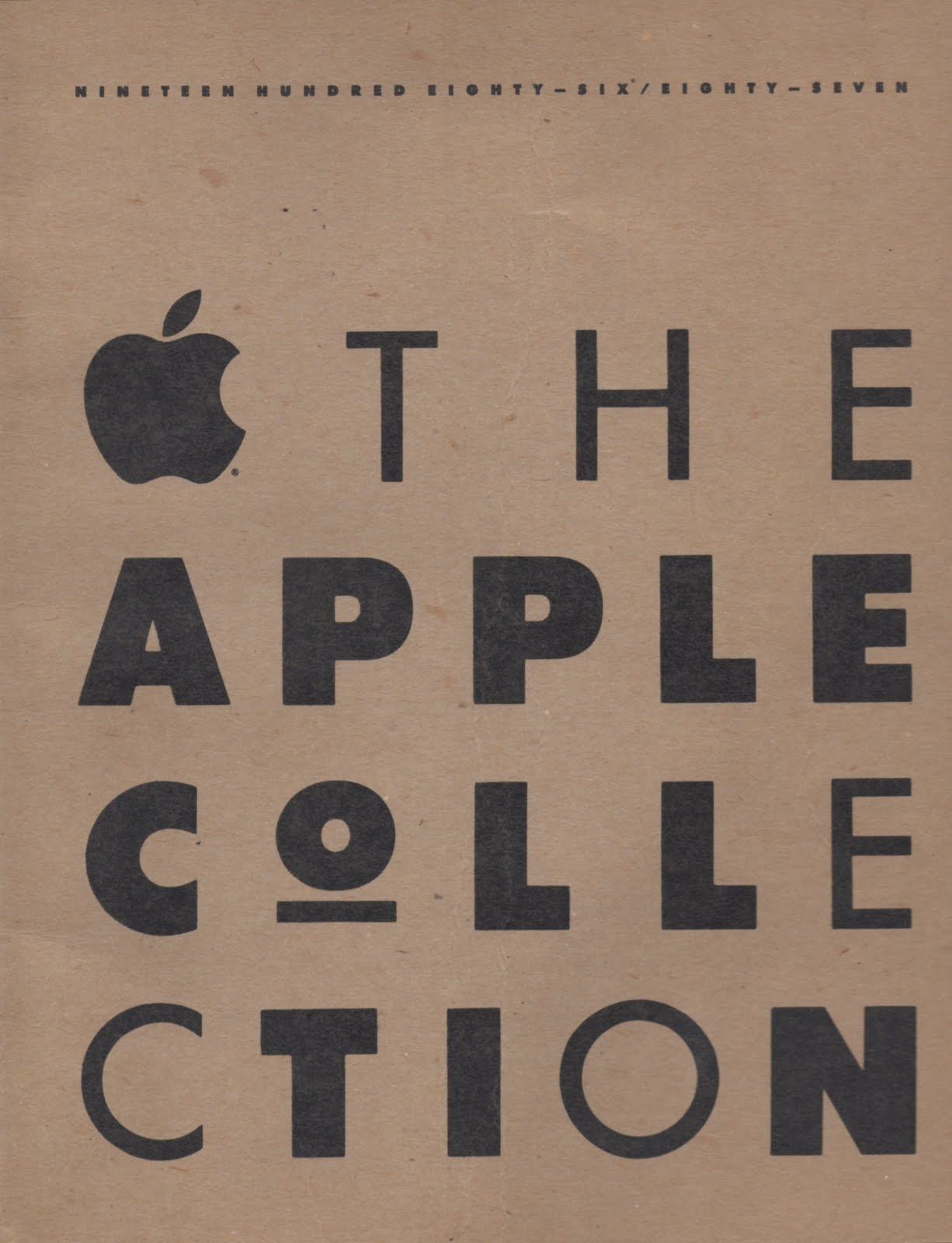 The Apple Collection catalog, 1986