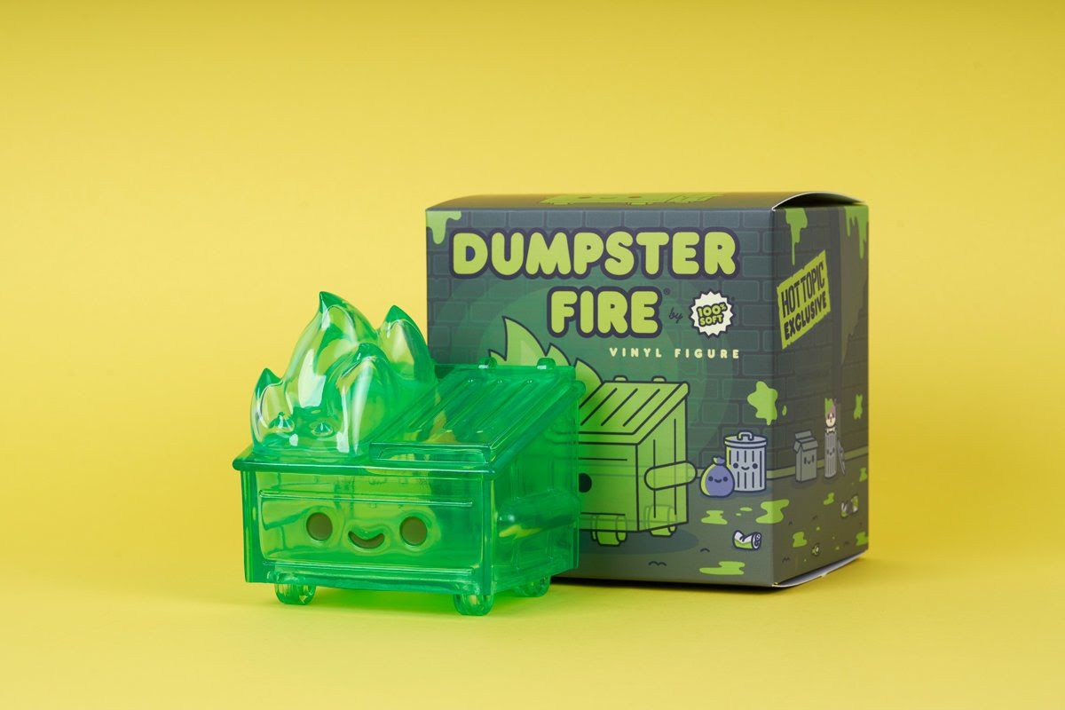 100% Soft Dumpster Fire Slime Edition Vinyl Figure