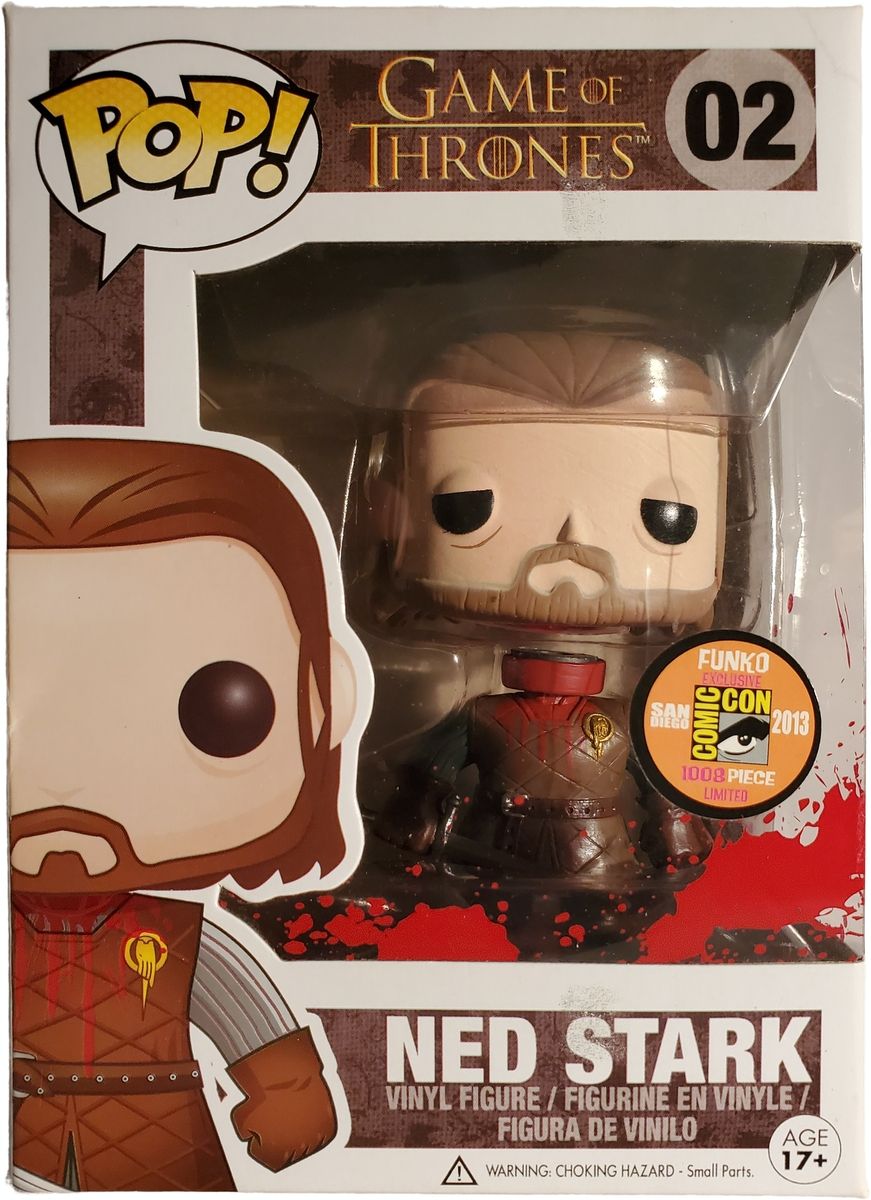 SDCC 2013 Exclusive Funko Pop! Game Of Thrones Ned Stark (Headless) (Bloody) Vinyl Figure