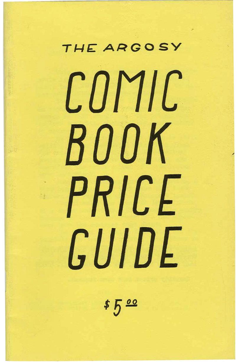 The Argosy Price Comic Book Guide First Edition, 1965